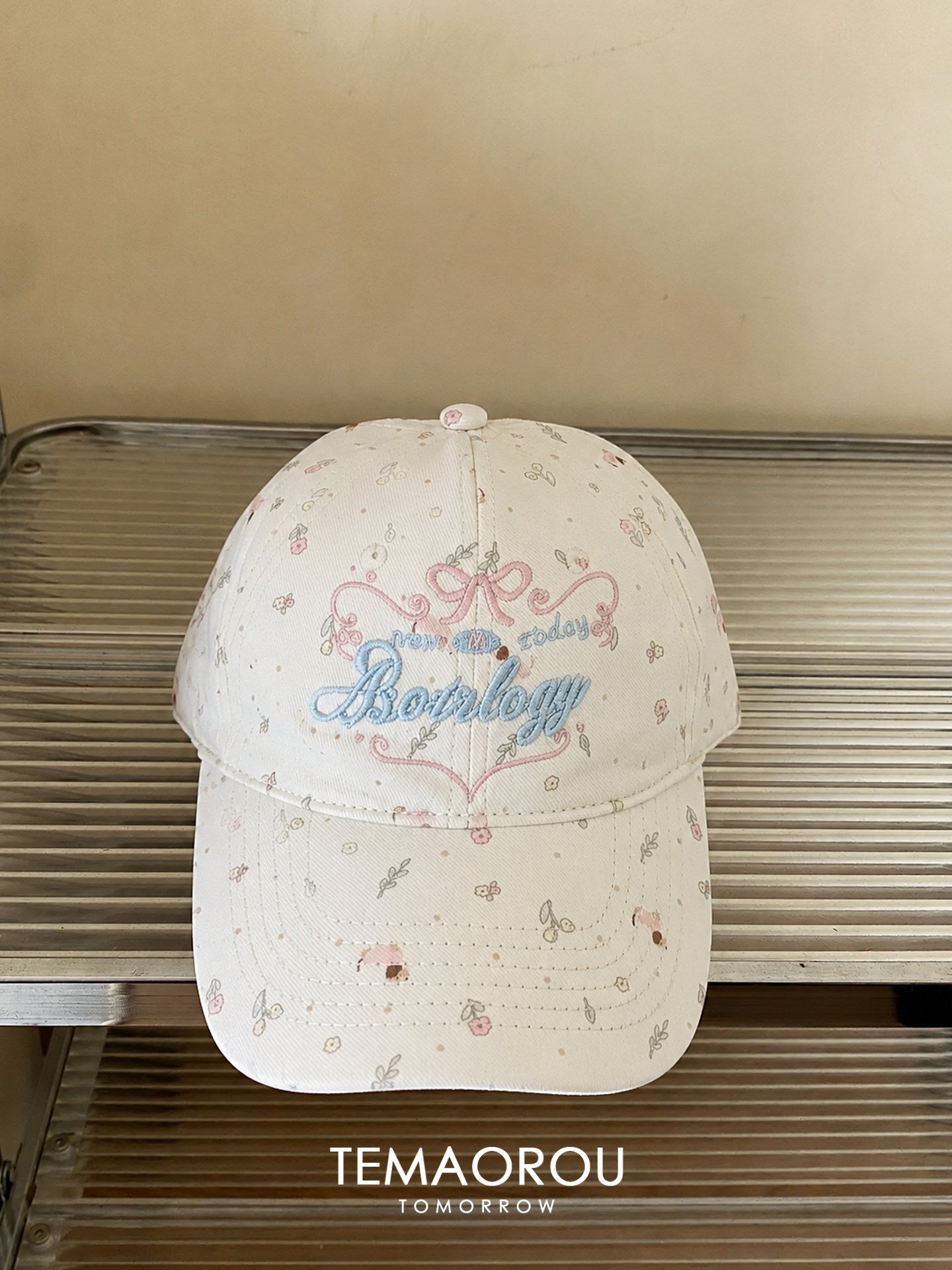 Floral Embroidered Baseball Cap