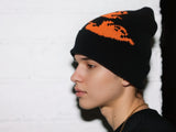 Ghost Pattern Knit Beanie Hat