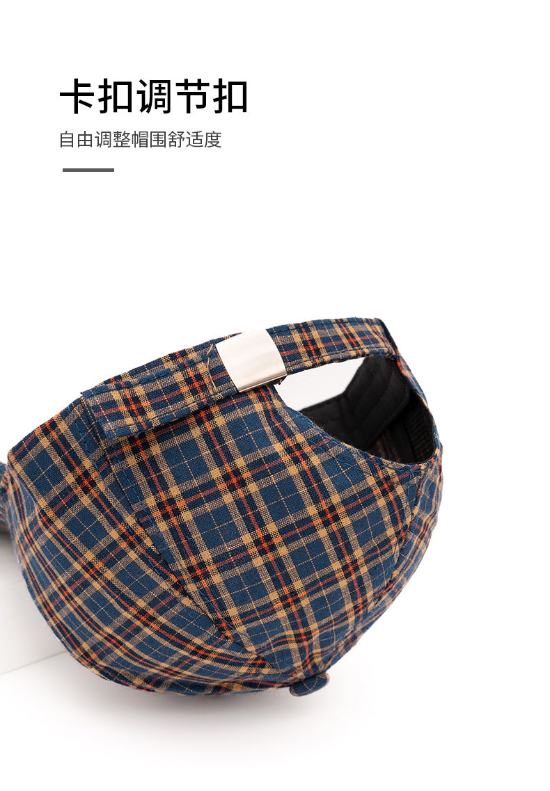 Unisex Plaid Baseball Cap