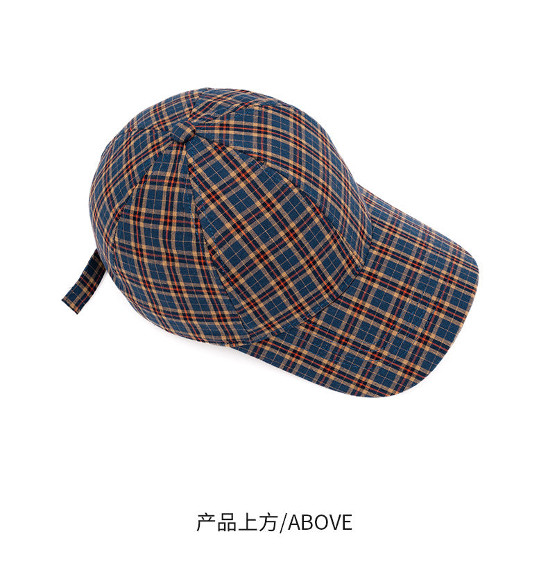Unisex Plaid Baseball Cap