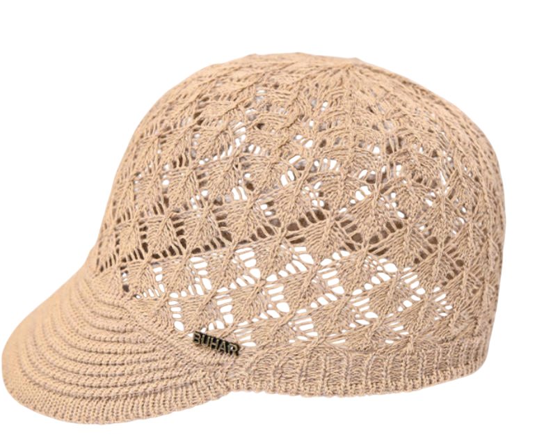 Women's Crochet Knit Newsboy Cap