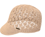Women's Crochet Knit Newsboy Cap