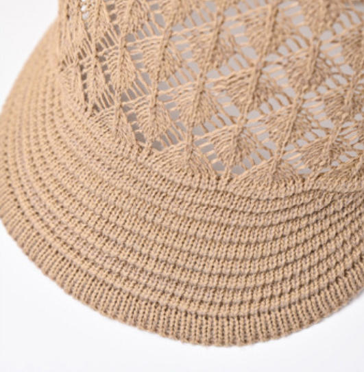 Women's Crochet Knit Newsboy Cap
