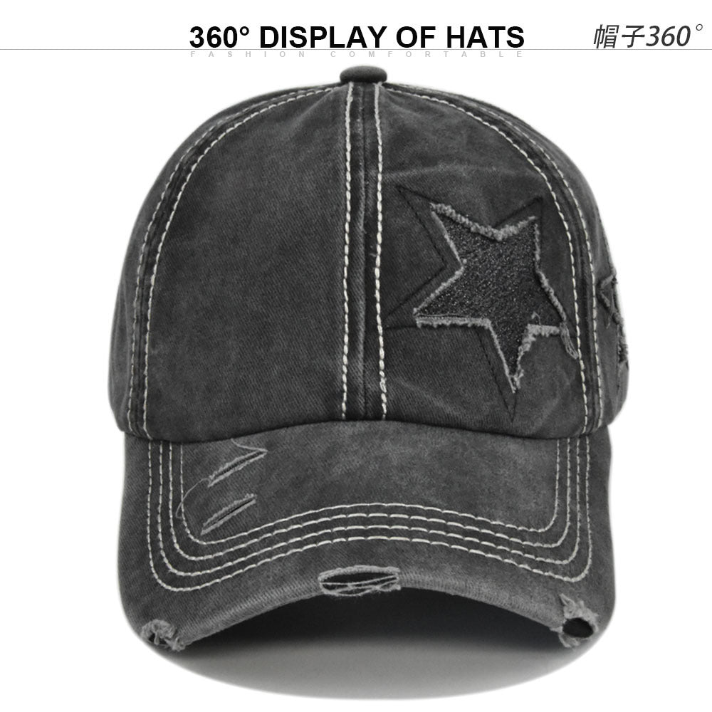 Women's Embroidered Star Baseball Cap