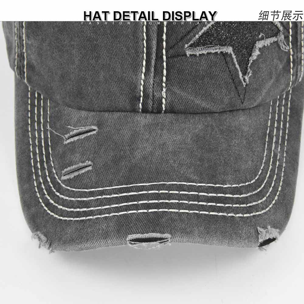 Women's Embroidered Star Baseball Cap