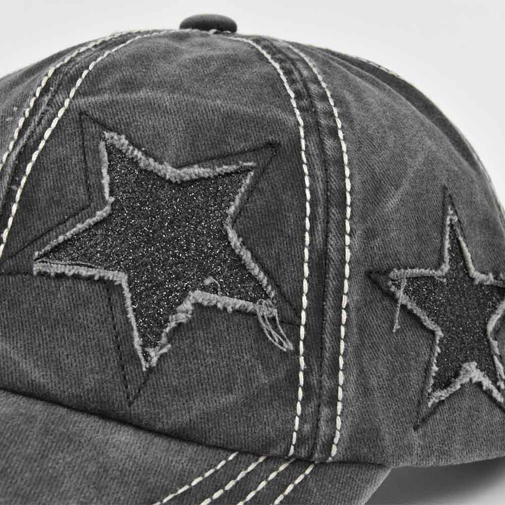 Women's Embroidered Star Baseball Cap