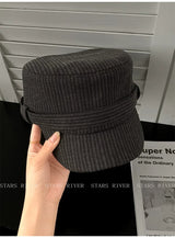 Women’s Ribbed Cadet Cap with Short Brim