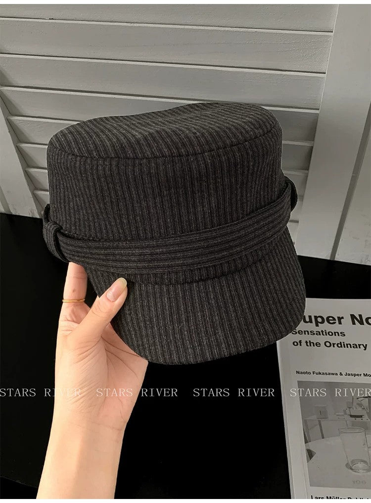 Women’s Ribbed Cadet Cap with Short Brim