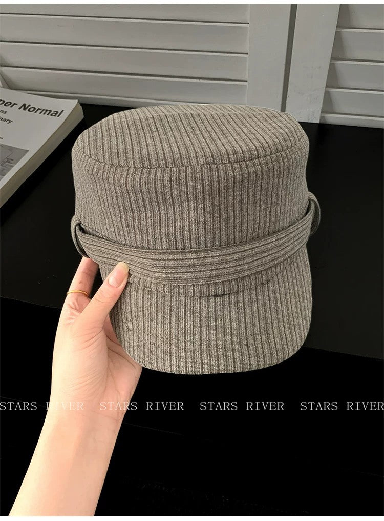 Women’s Ribbed Cadet Cap with Short Brim
