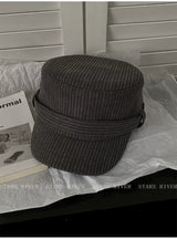 Women’s Ribbed Cadet Cap with Short Brim