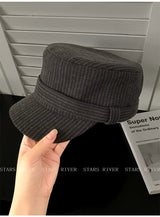 Women’s Ribbed Cadet Cap with Short Brim