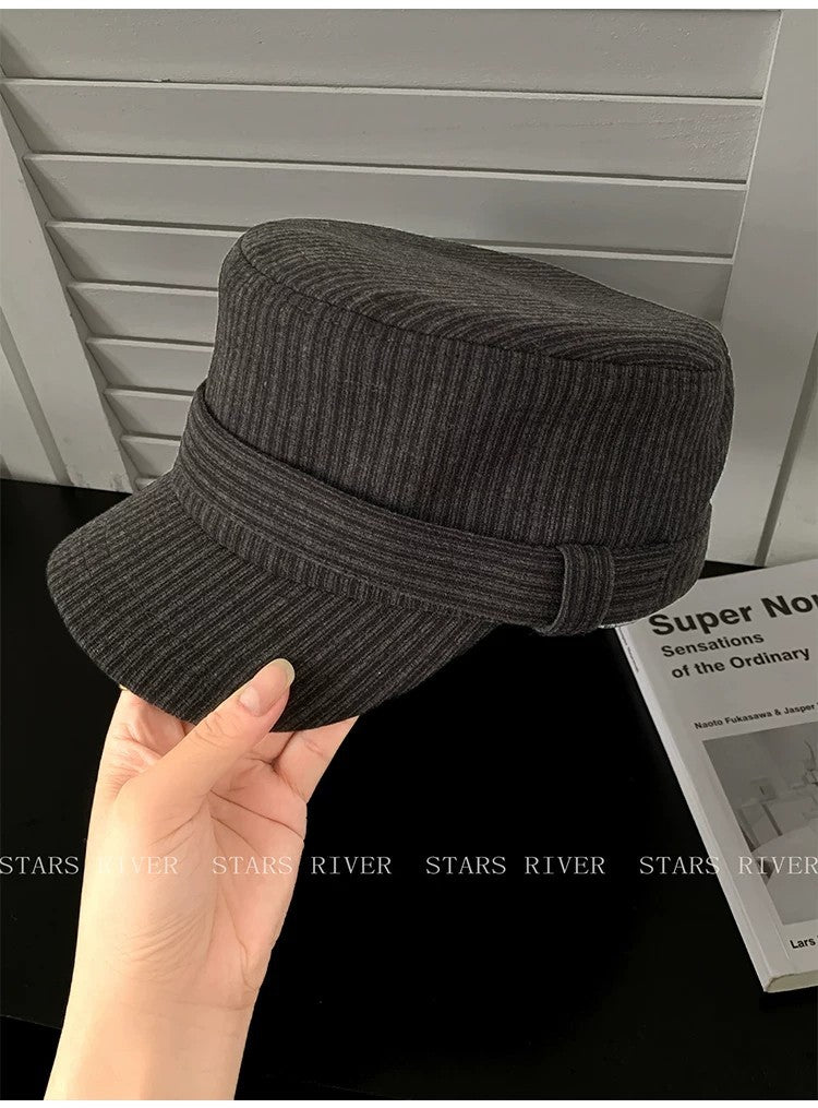 Women’s Ribbed Cadet Cap with Short Brim