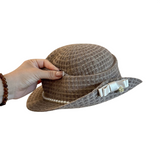 Women’s  Knit Pearl Fedora Hat