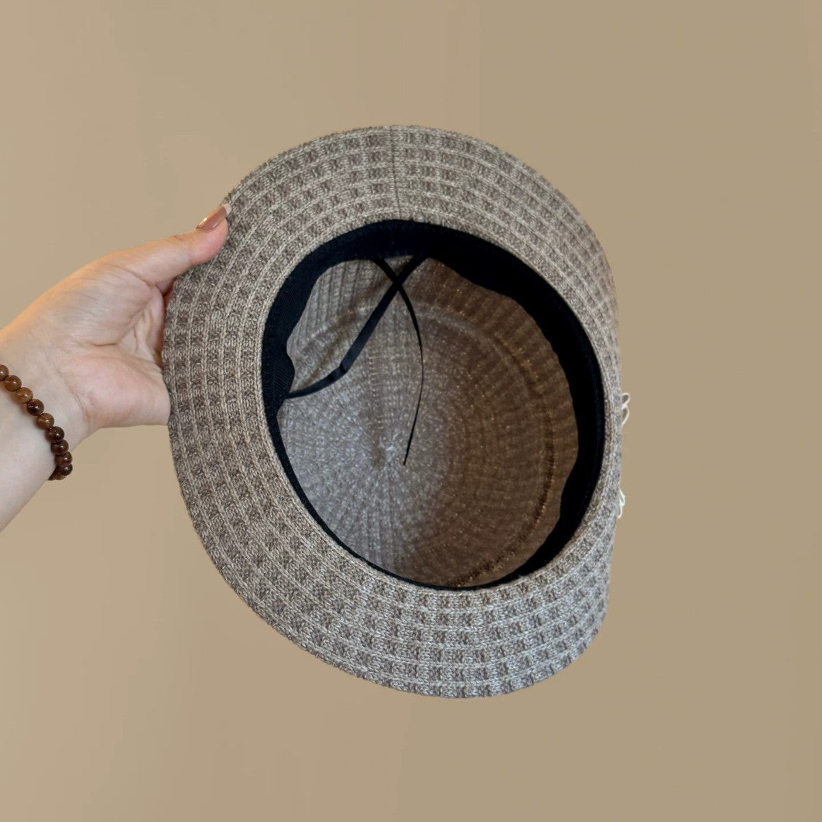 Women’s  Knit Pearl Fedora Hat