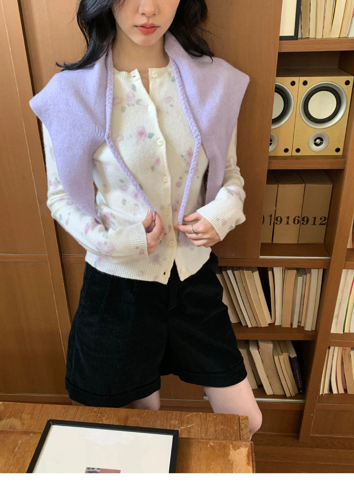Women’s Soft Knit Scarf with Tassel Ends