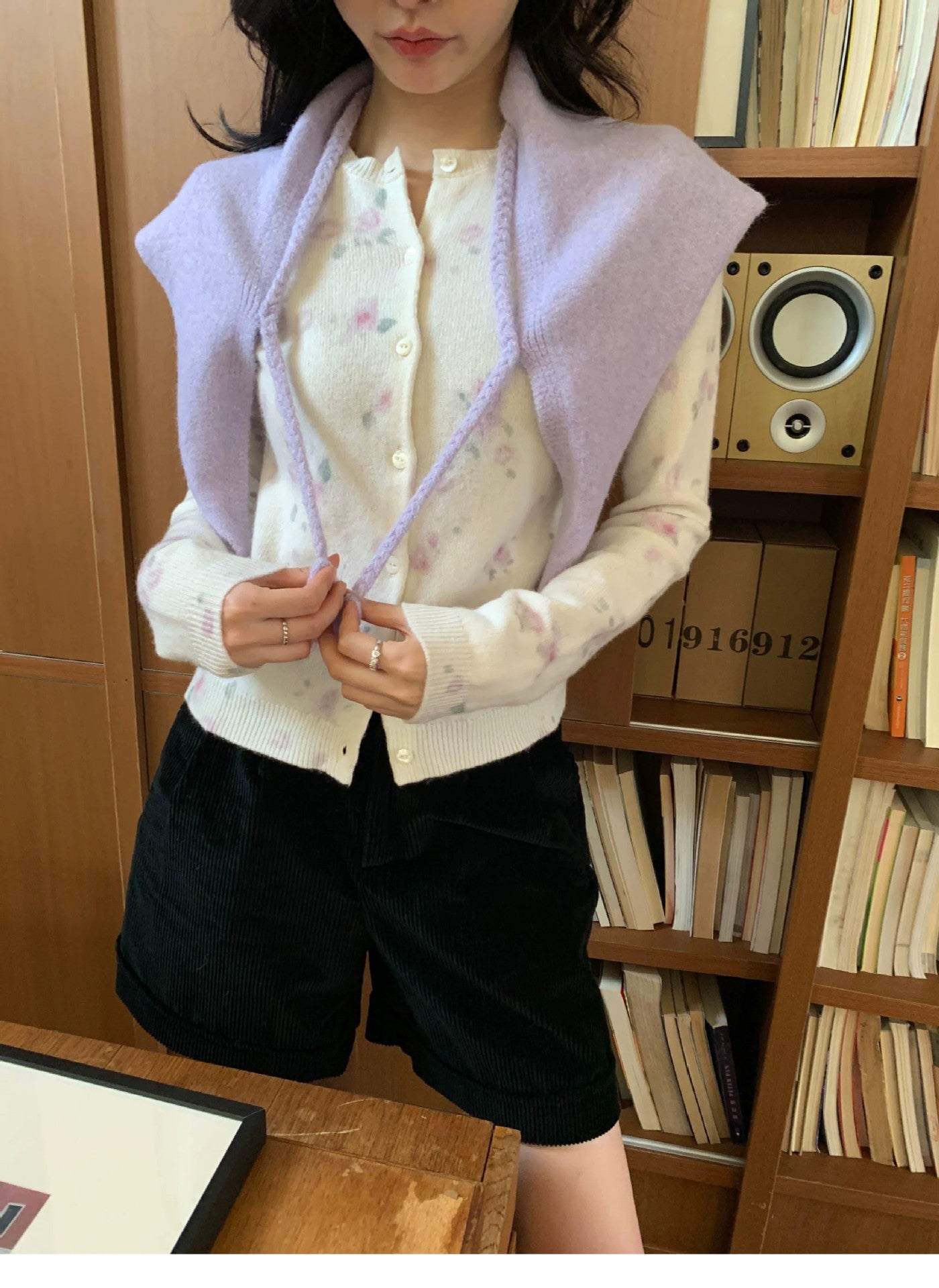 Women’s Soft Knit Scarf with Tassel Ends