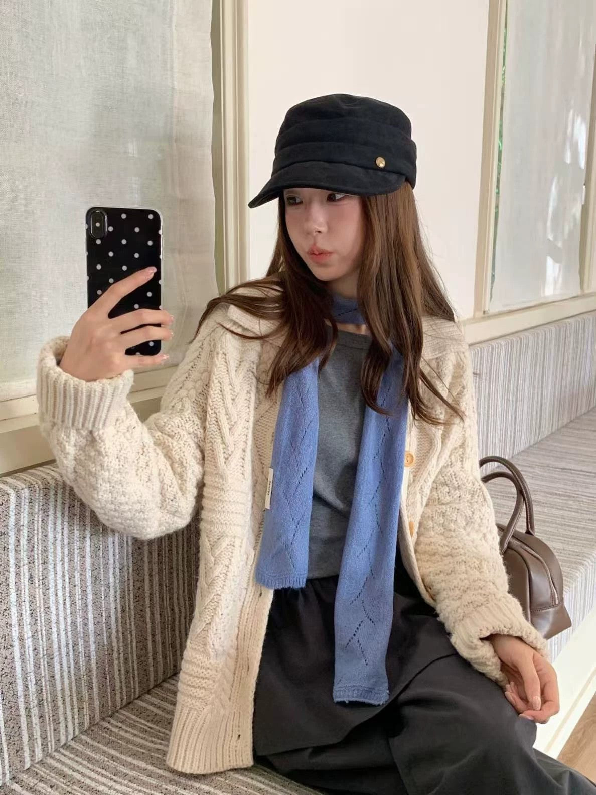 Women’s Soft Knit Wrap Scarf