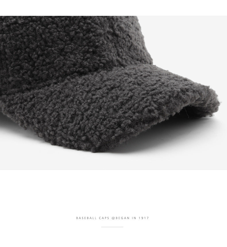Women’s Fuzzy Baseball Cap with Visor