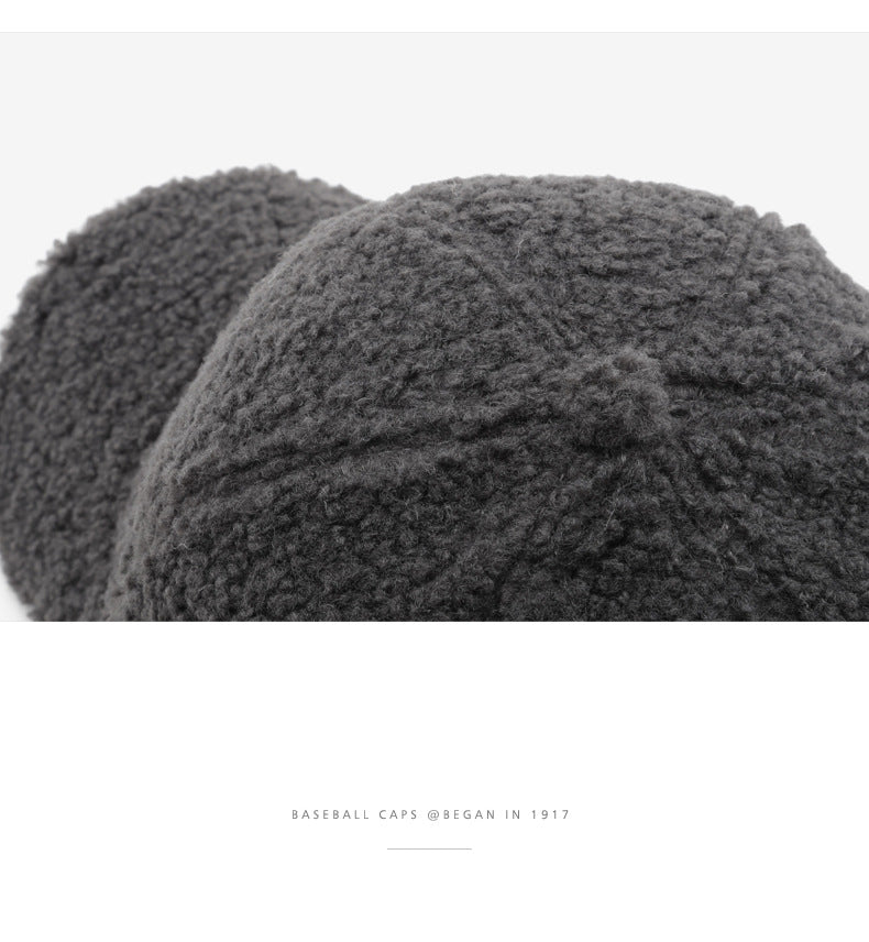 Women’s Fuzzy Baseball Cap with Visor