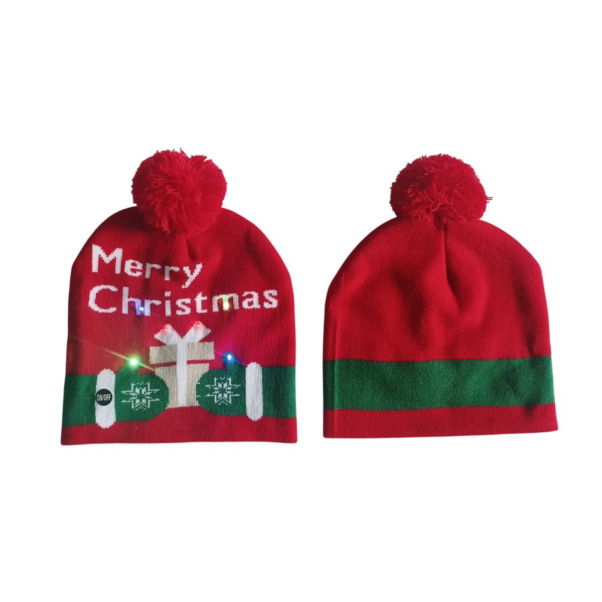 Christmas Beanie Hat with Pom Pom