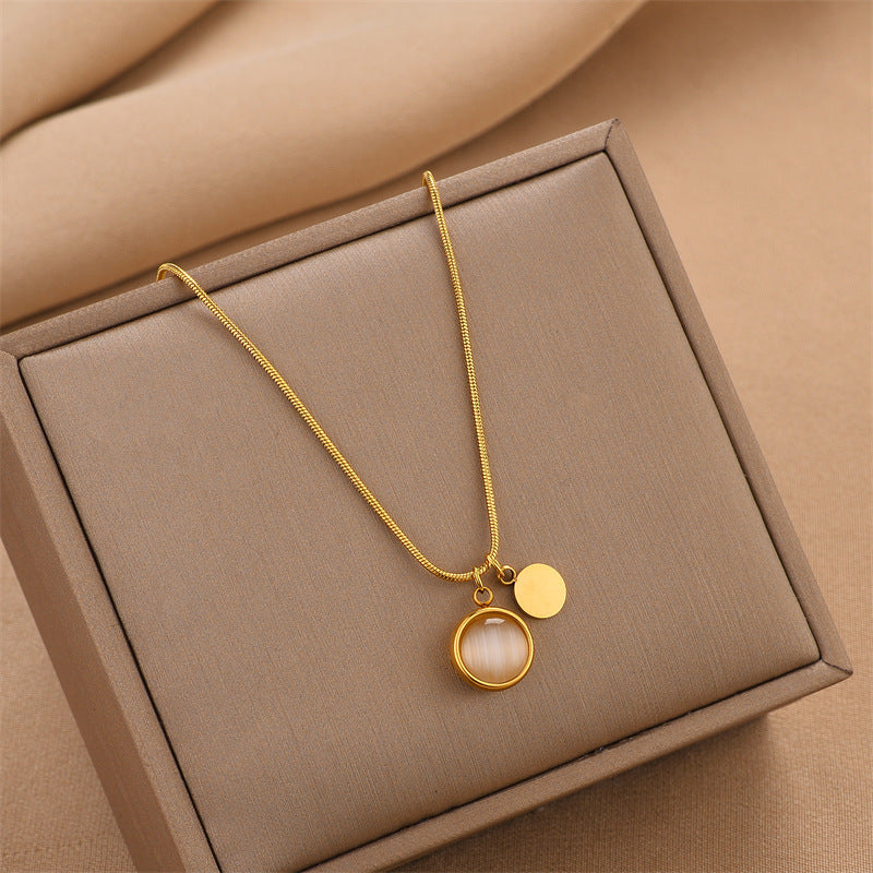 Elegant Pendant Necklace with Charm