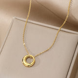 Elegant Gold Pendant Necklace