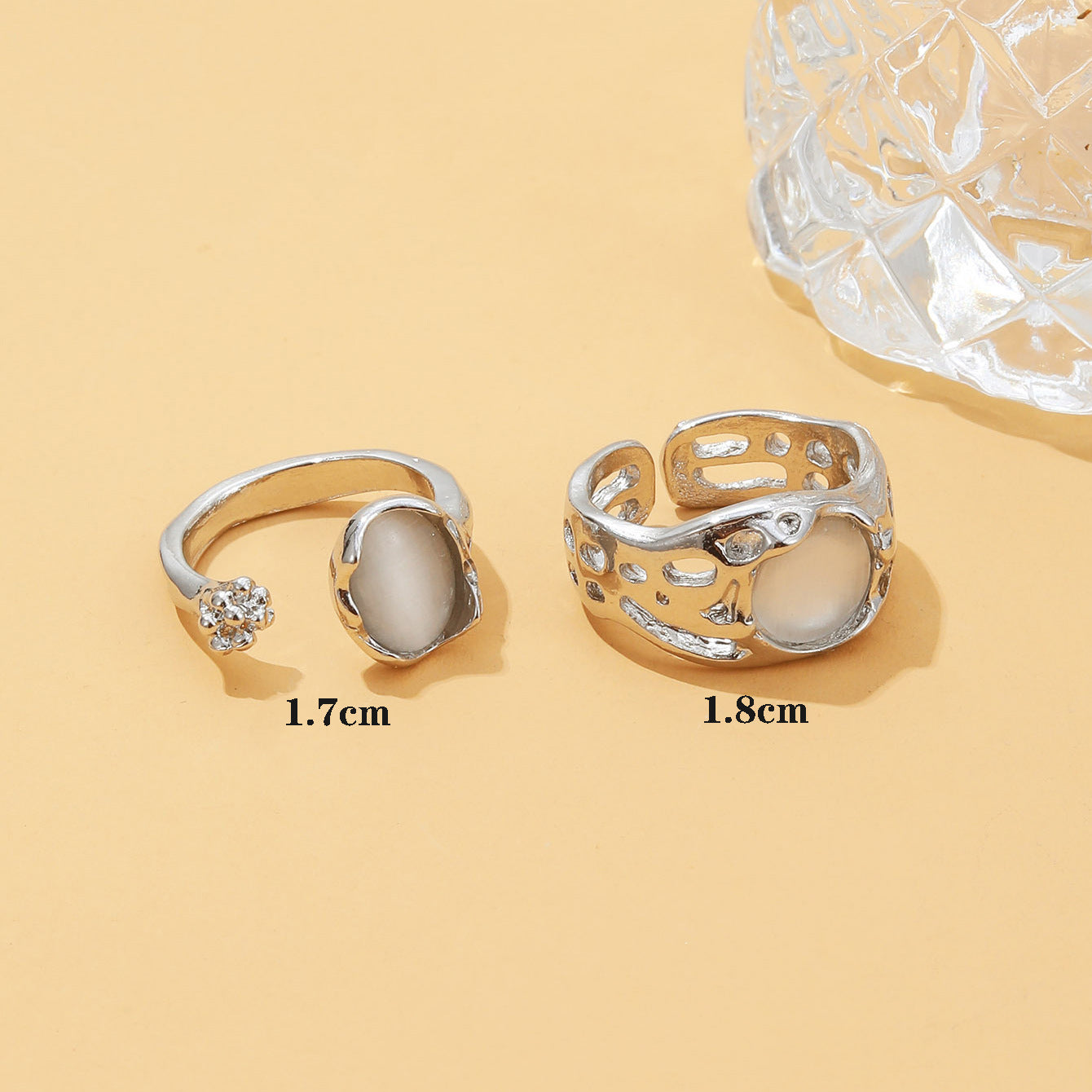 Modern Silver Statement Rings