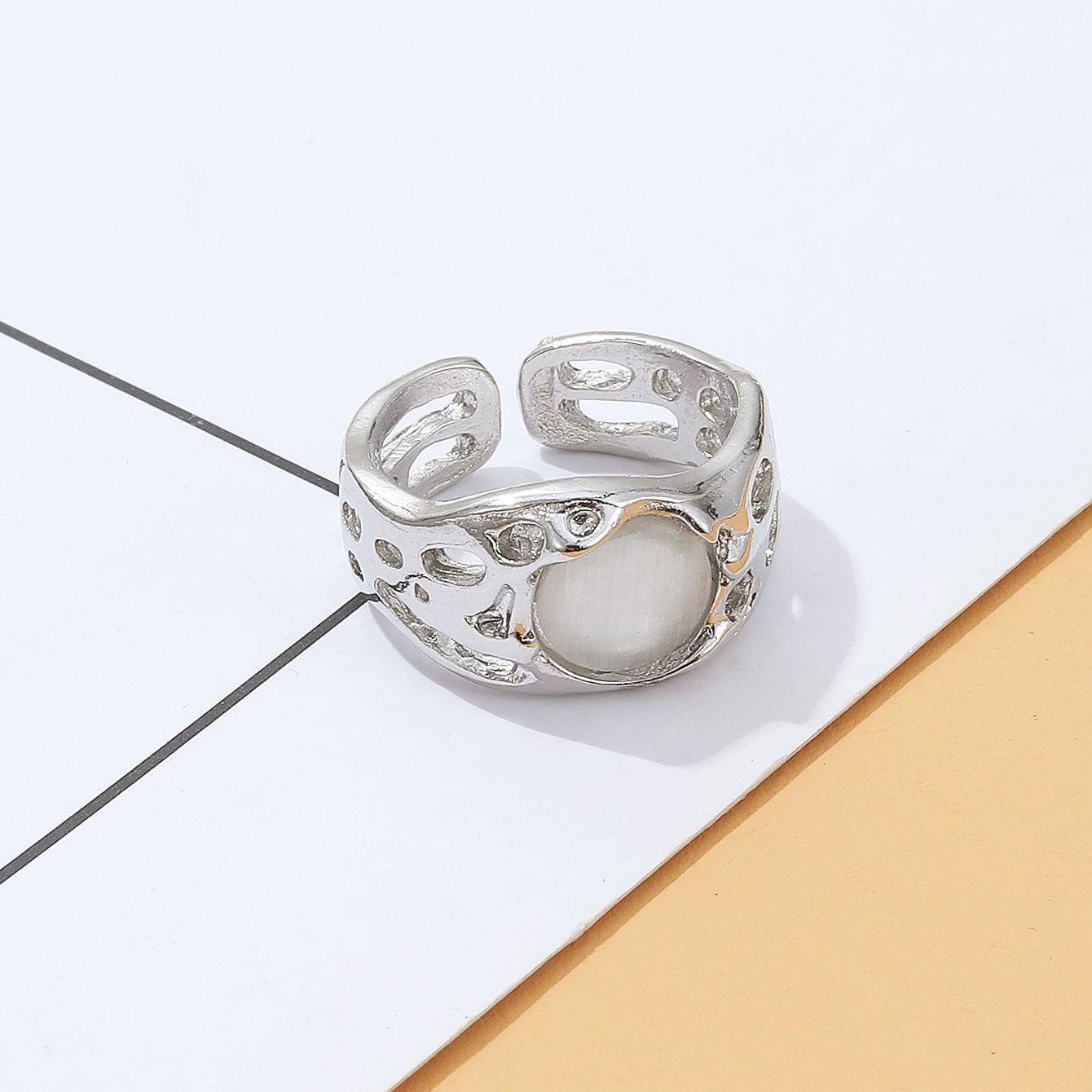 Modern Silver Statement Rings