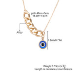 Chain Necklace with Evil Eye Pendant