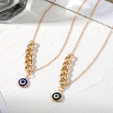 Chain Necklace with Evil Eye Pendant