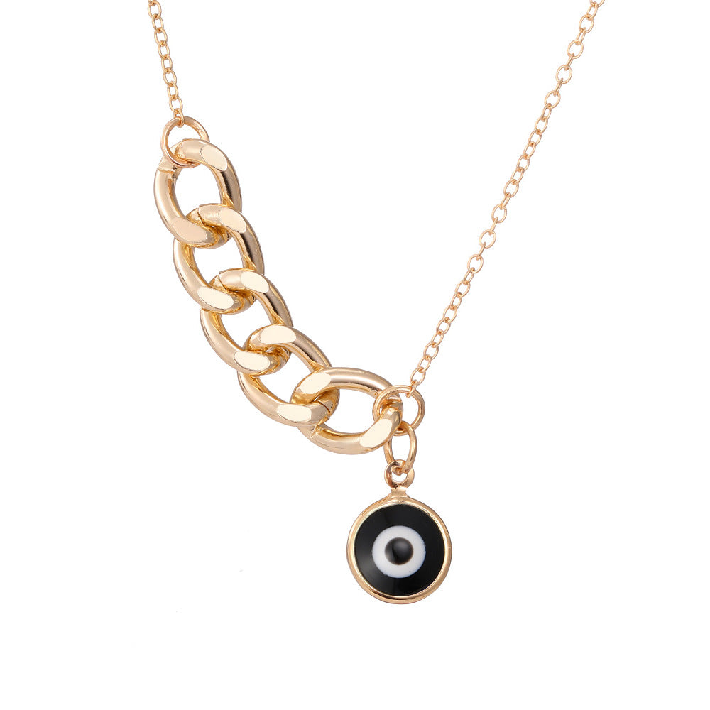Chain Necklace with Evil Eye Pendant