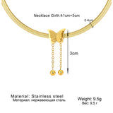 Snake Chain Butterfly Necklace