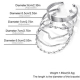 Elegant Silver Cuff Bracelets