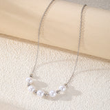 Pearl and Silver Bead Necklace