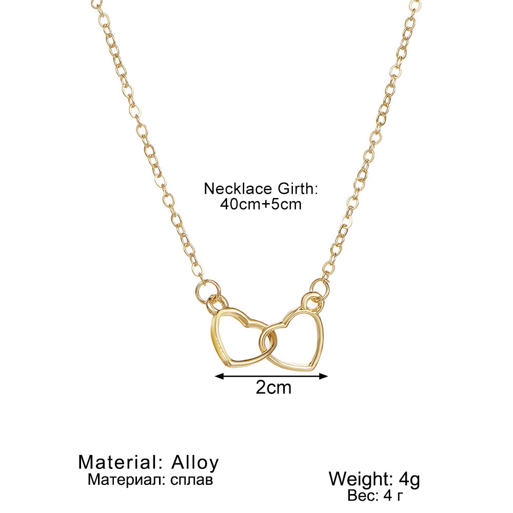 Intertwined Heart Necklace