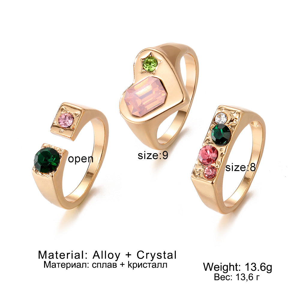 Colorful Gemstone Rings