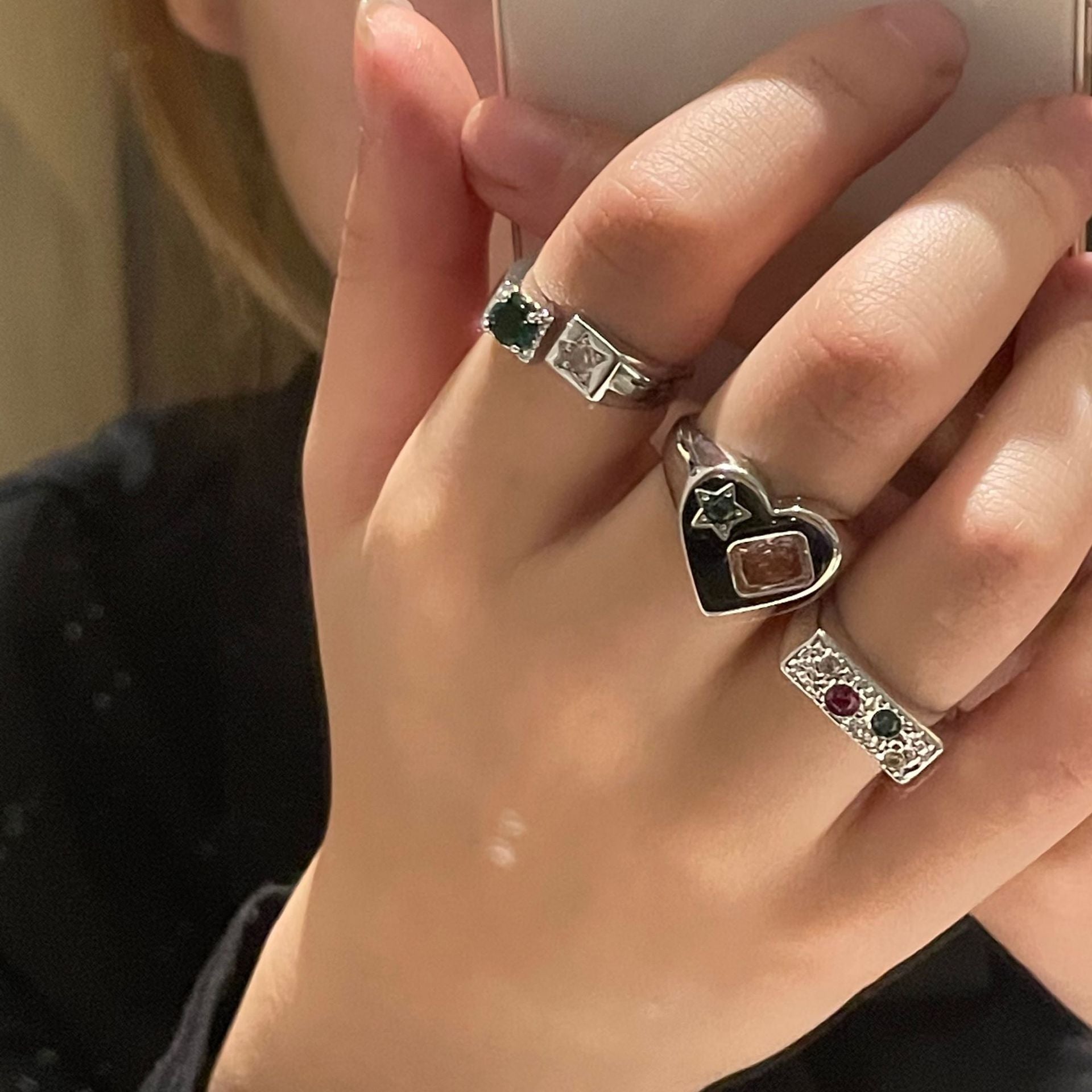 Colorful Gemstone Rings