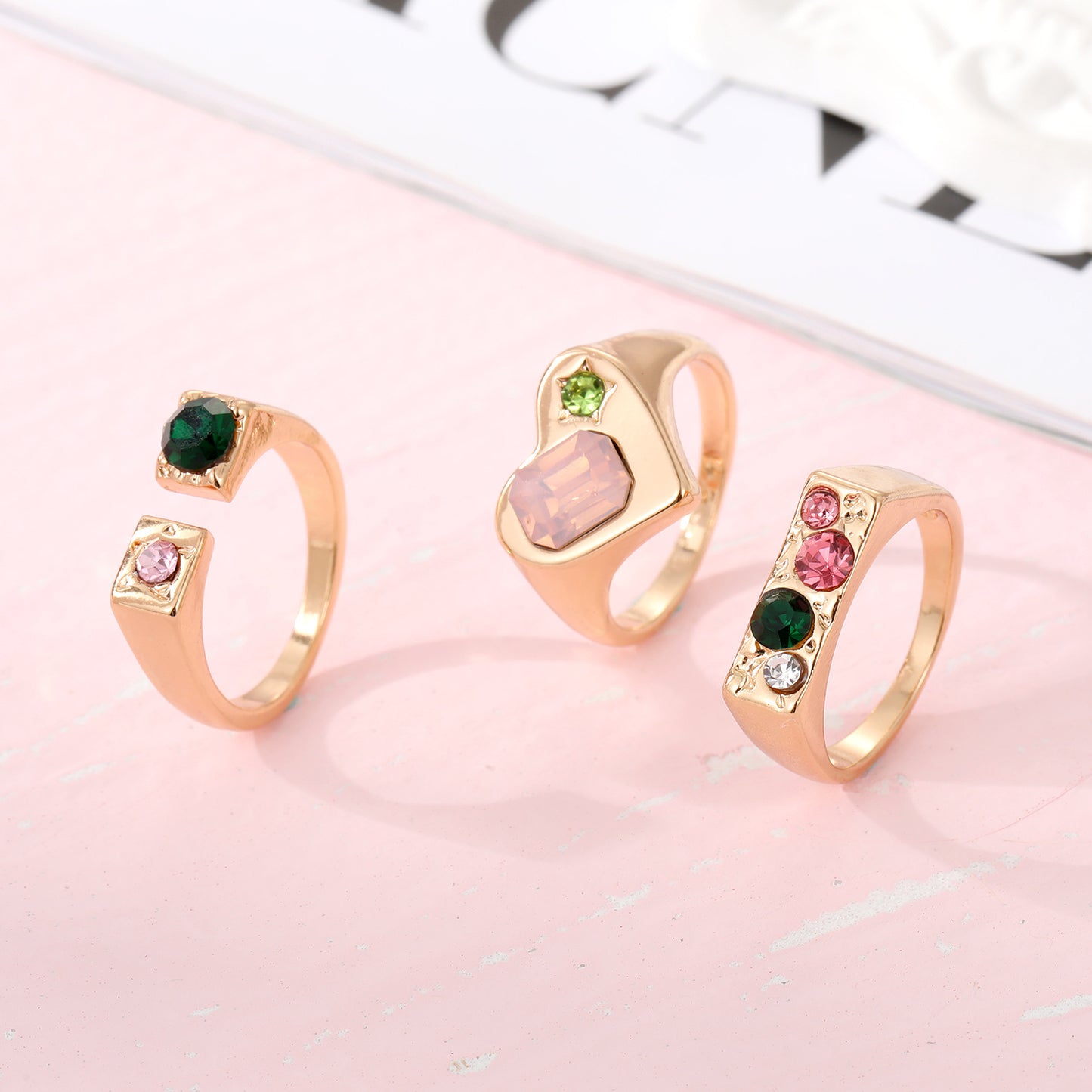 Colorful Gemstone Rings