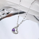 Elegant Heart-Shaped Pendant Necklace