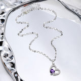 Elegant Heart-Shaped Pendant Necklace