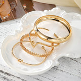 Elegant Gold Bracelet Set