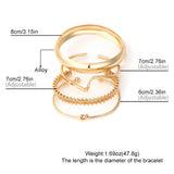 Elegant Gold Bracelet Set