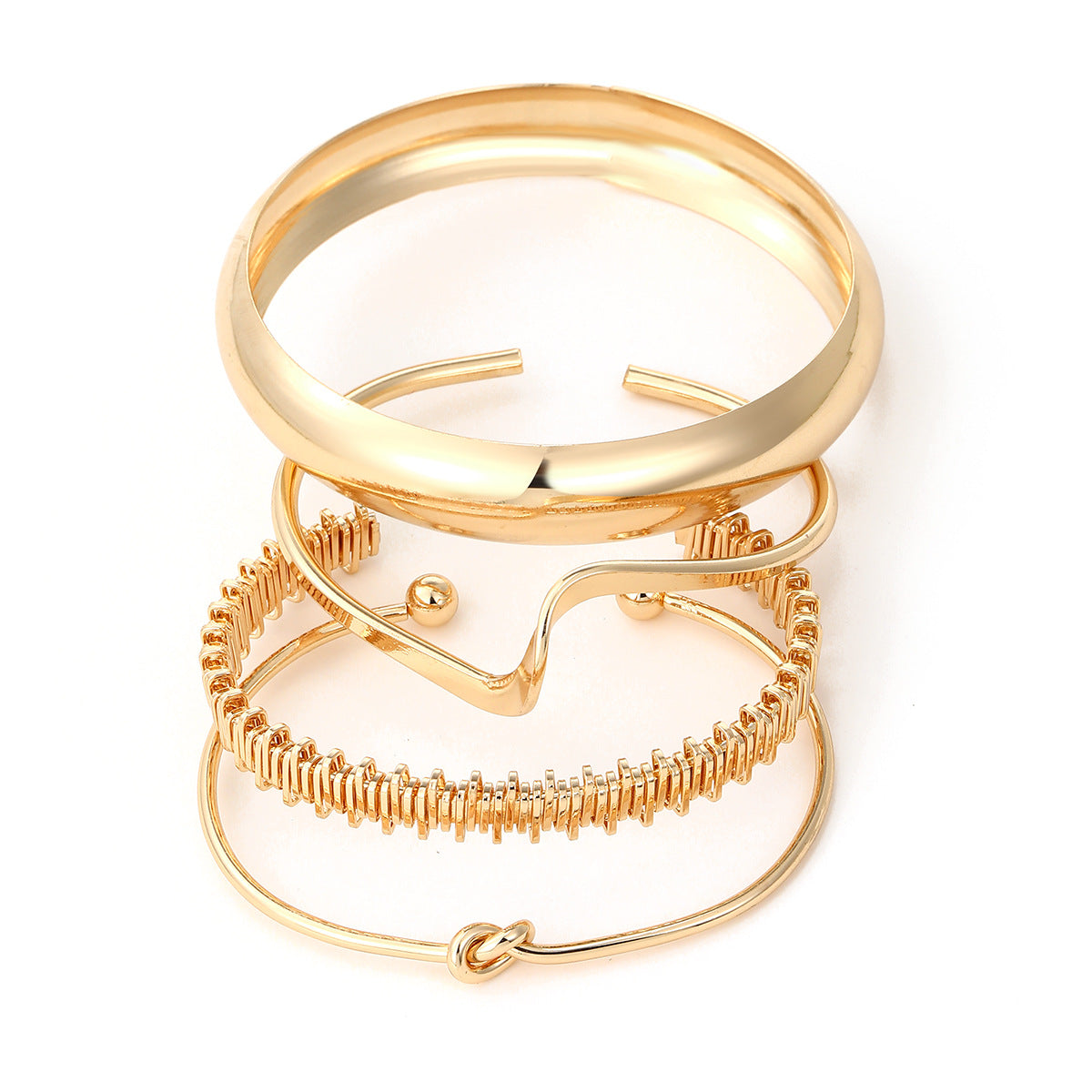 Elegant Gold Bracelet Set