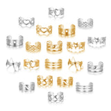 Set of Silver Statement Rings