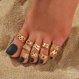 Set of Silver Statement Rings