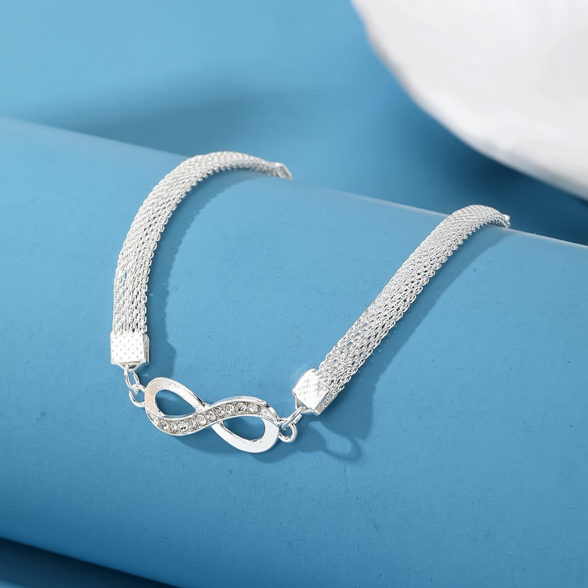 Infinity Symbol Silver Anklet