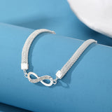Infinity Symbol Silver Anklet