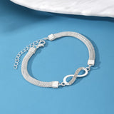 Infinity Symbol Silver Anklet