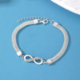 Infinity Symbol Silver Anklet