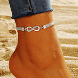 Infinity Symbol Silver Anklet
